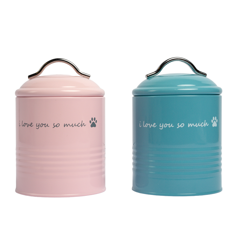 "I Love You So Much" Dog Treat Container Set