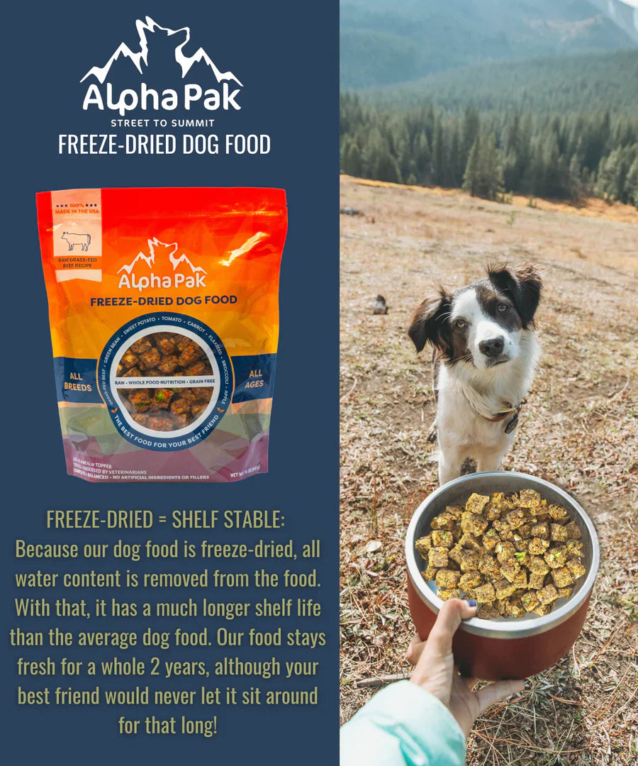 Alpha Pak® Freeze Dried Dog Food - 16oz