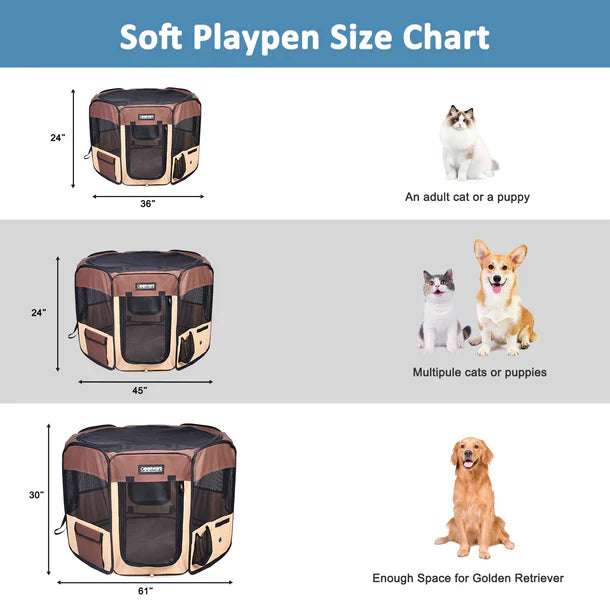 Jespet Portable Dog Playpen