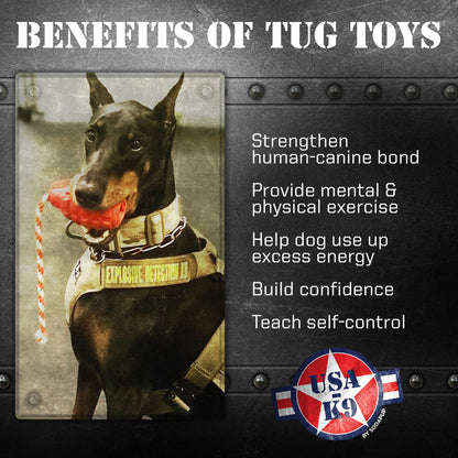 SodaPup® USA-K9 Grenade Chew & Tug Toy