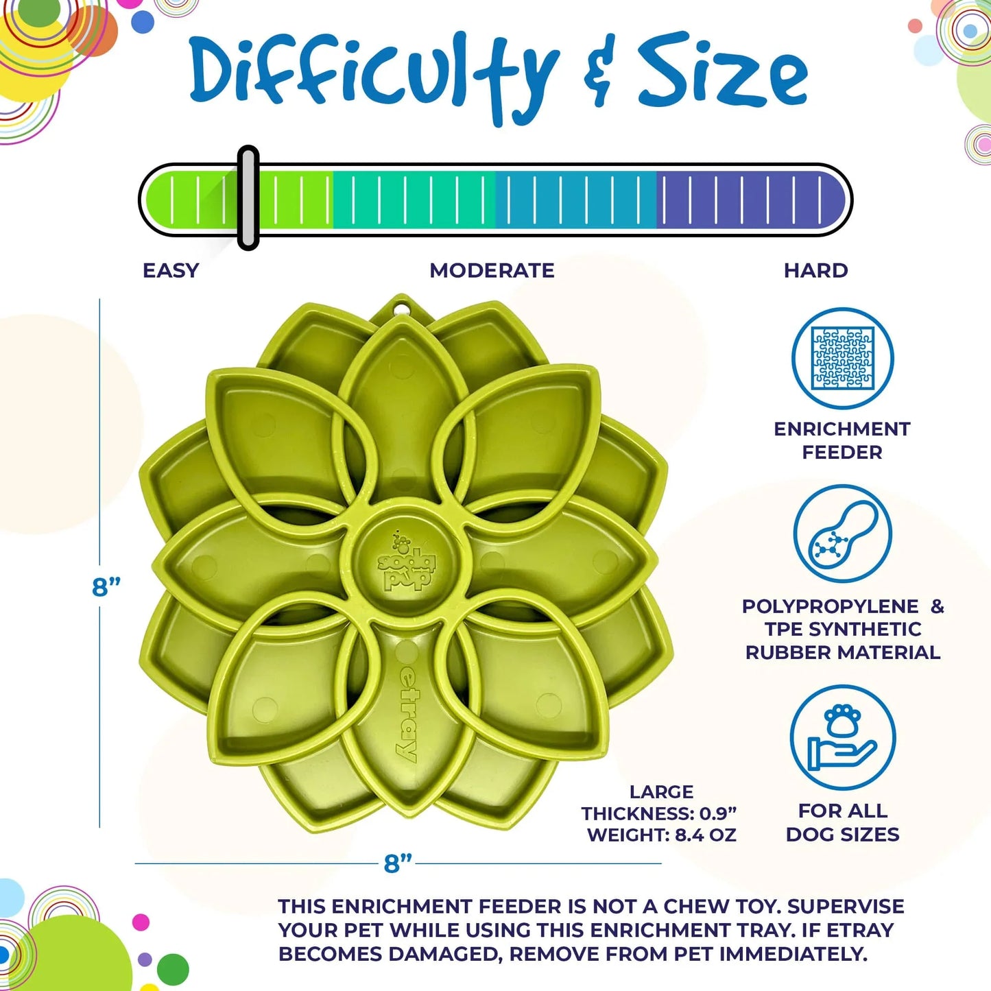 SodaPup® Mandala Enrichment Tray