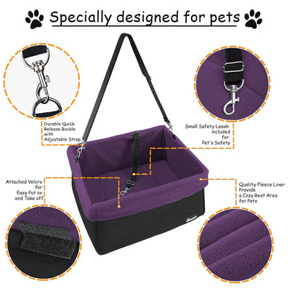 Jespet Portable Pet Booster Car Seat