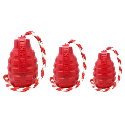 SodaPup® USA-K9 Grenade Chew & Tug Toy