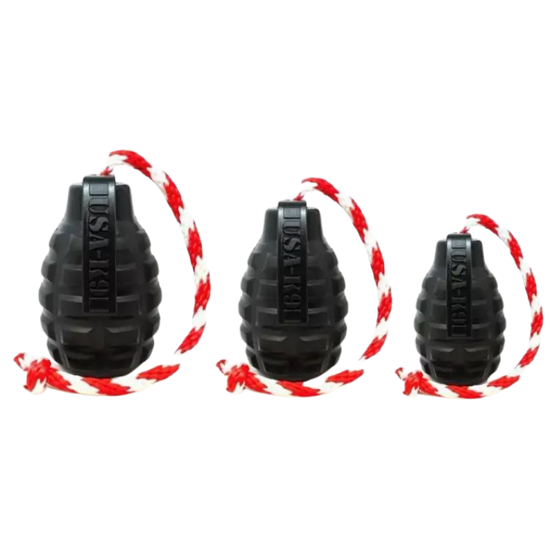 SodaPup® USA-K9 Grenade Chew & Tug Toy