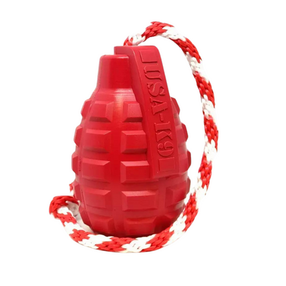 SodaPup® USA-K9 Grenade Chew & Tug Toy