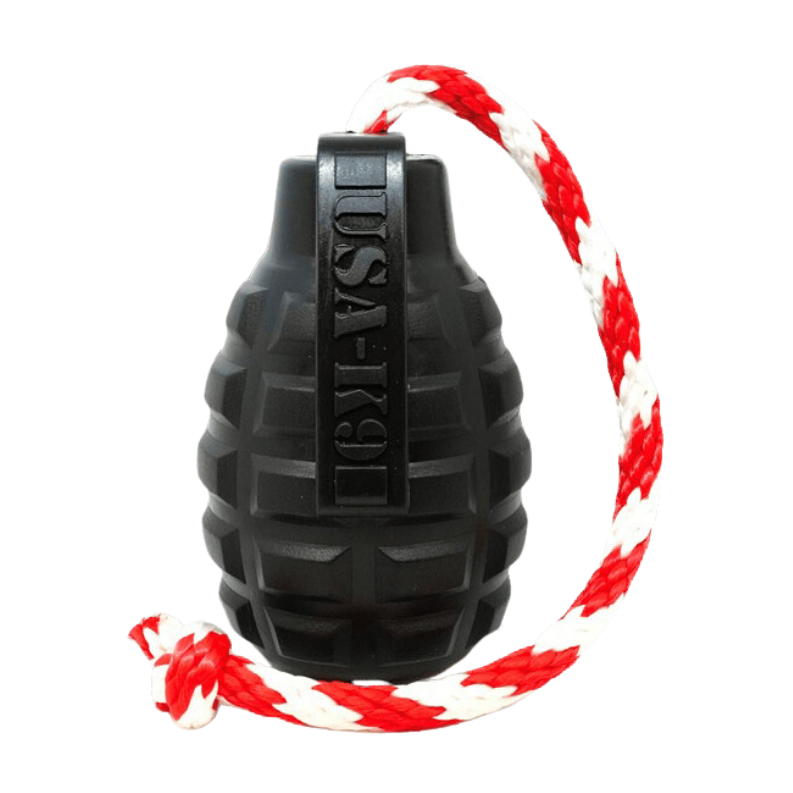 SodaPup® USA-K9 Grenade Chew & Tug Toy