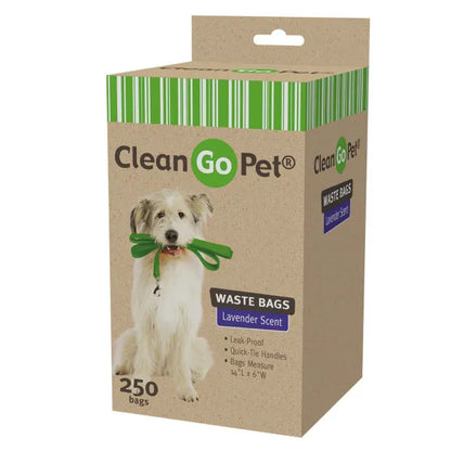 Clean Go Pet® Lavender Scent Dog Waste Bags - 250 Count