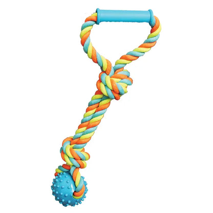 Chomper® Rope Tugger With Spike Ball & Handle