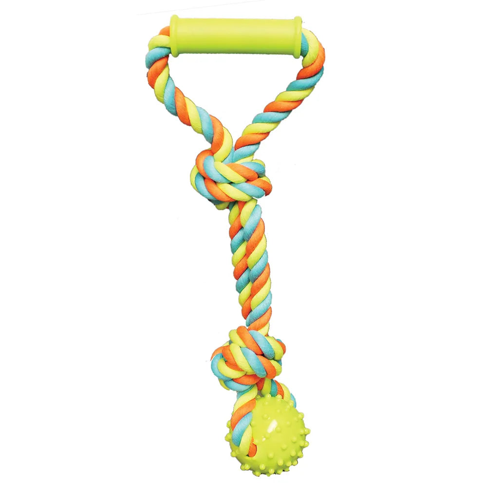 Chomper® Rope Tugger With Spike Ball & Handle